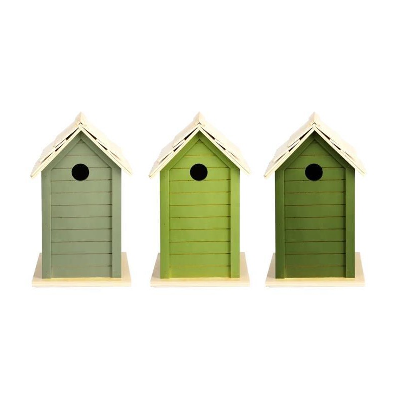 Nichoir à oiseaux Nuances de vert