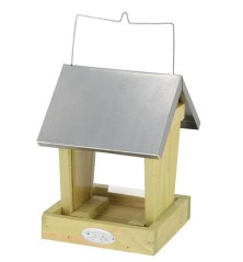 Mangeoire oiseaux silo bois