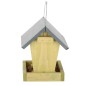 Mangeoire oiseaux silo bois