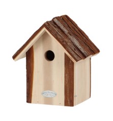 Nichoir mésange bleue toît écorce