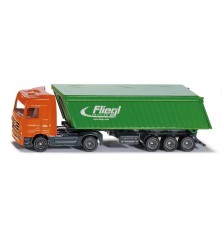 Camion avec benne basculante et toit
