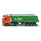 Camion avec benne basculante et toit