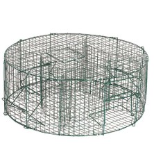 Piège à pie ronde sous forme de cage métallique