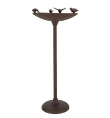Bain d'oiseaux en fonte sur pied