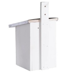 Nichoir mésange charbonnière blanc