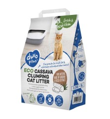 Manioc Litière agglomérante pour chats ECO 2.5kg-5L
