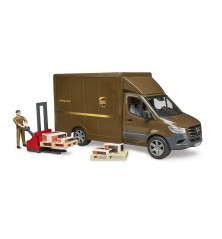 Camion UPS Mercedes Benz Sprinter avec conducteur et accessoires Bruder 1:16
