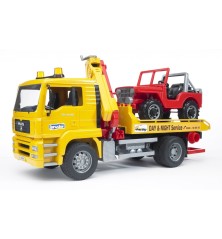 Camion dépannage MAN TGA avec jeep