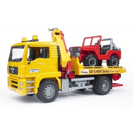 Camion dépannage MAN TGA avec jeep