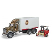 Camion Mack Granite UPS avec chariot élévateur