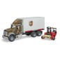 Camion Mack Granite UPS avec chariot élévateur