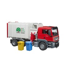Camion poubelle MAN TGS avec 2 poubelles