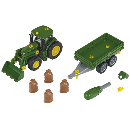 Tracteur John Deere avec remorque
