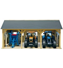 Hangar pour 3 tracteurs