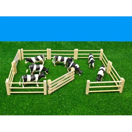 6 barrières en bois avec ouvrant