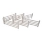 Barrière blanche en bois