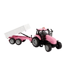 Tracteur Rose avec Remorque (son et lumière)