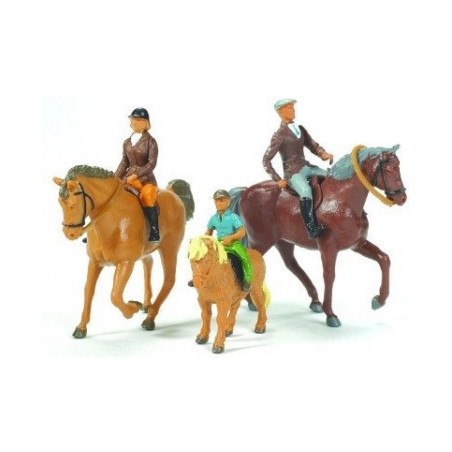 Pack 3 chevaux et figurines