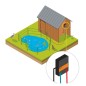 Kit Jardin 50cm et Etang 230V