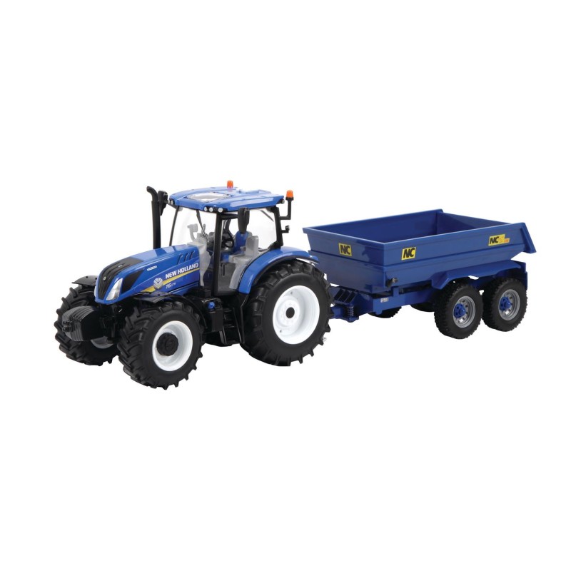 Tracteur New Holland T6 avec remorque