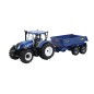Tracteur New Holland T6 avec remorque