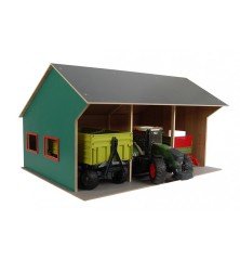 Hangar en bois 3 tracteurs