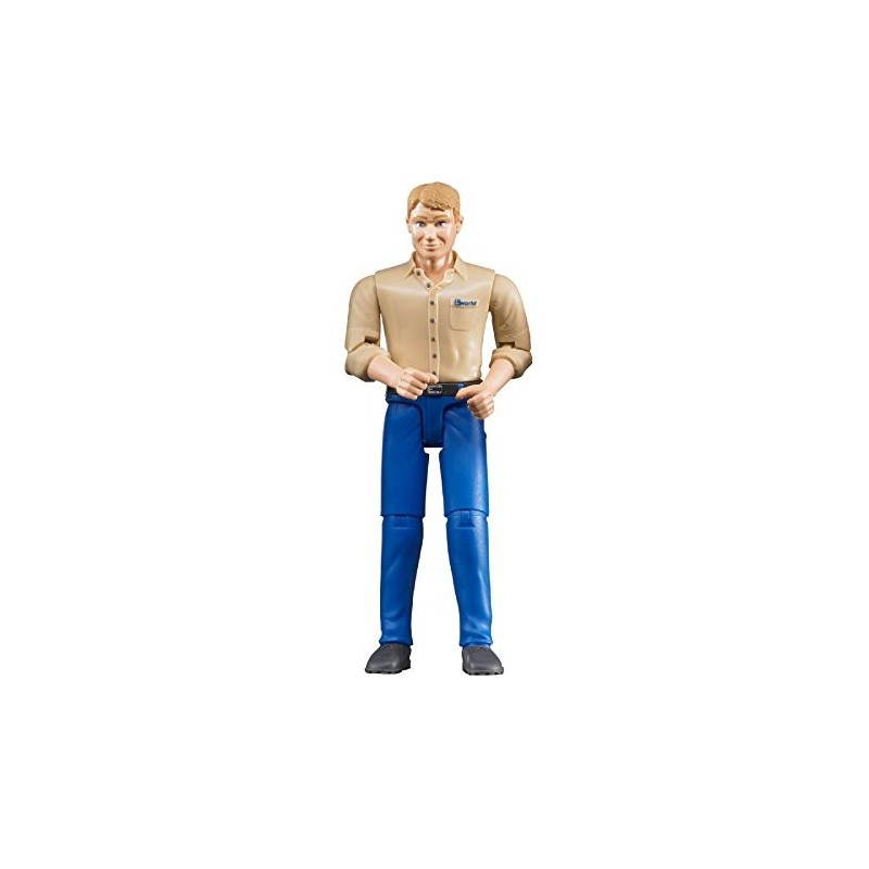 Homme avec jean bleu