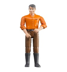 Homme avec jean marron