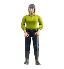 Femme avec jean bleu