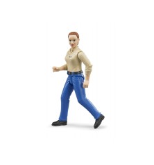 Femme avec jean bleu