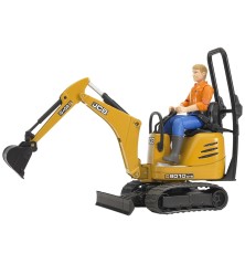 Mini pelleteuse JCB 8010 CTS + figurine