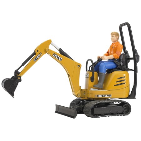 Mini pelleteuse JCB 8010 CTS + figurine